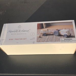 Brand new in box hearth & hand wooden tractor set